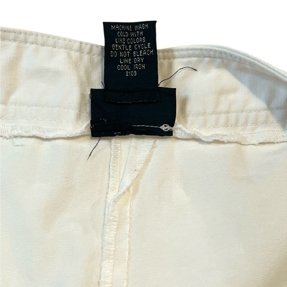Rafaella Capris Comfortable Fit Stretch Fabric, Faux Pockets Color White Size 12 - Picture 8 of 12